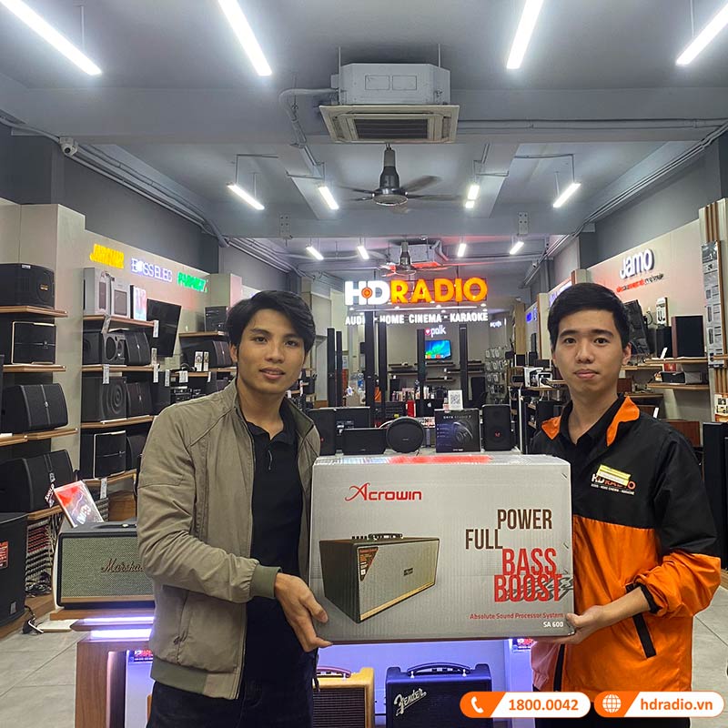 Loa Acrowin SA600, Công Suất 300W, Bluetooth, AUX, Optical, Pin 8 giờ, Guita, USB, Kèm 2 Micro Không Dây-3