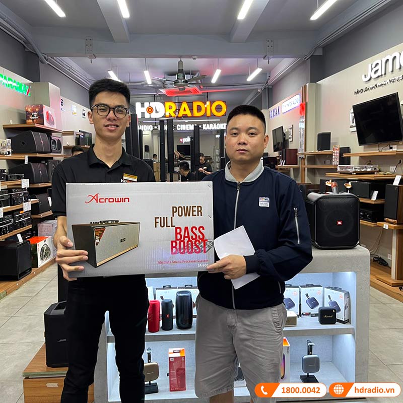 Loa Acrowin SA600, Công Suất 300W, Bluetooth, AUX, Optical, Pin 8 giờ, Guita, USB, Kèm 2 Micro Không Dây-5
