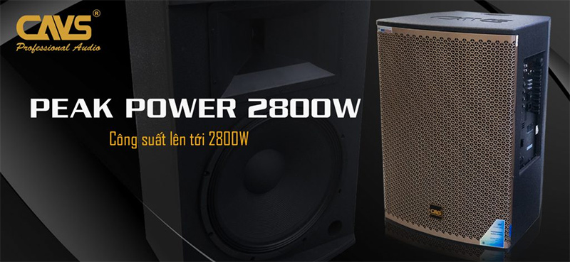 Loa kéo CAVS PX15 công suất tối đa 2800W