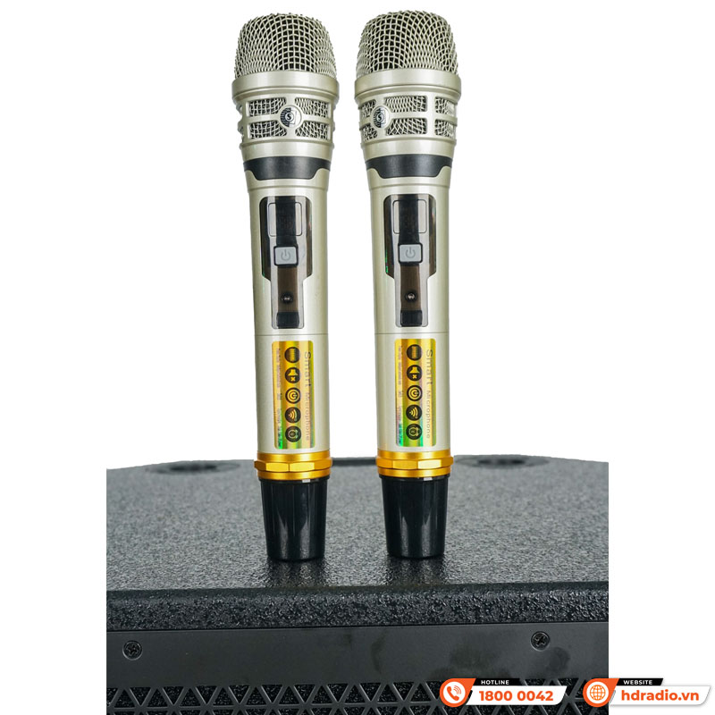 Loa kéo CAVS PA18, Bass 50cm, 400W, 95dB, 8Ohms, 55 Hz – 18 kHz, Bluetooth 5.0, USB, Card SD-9