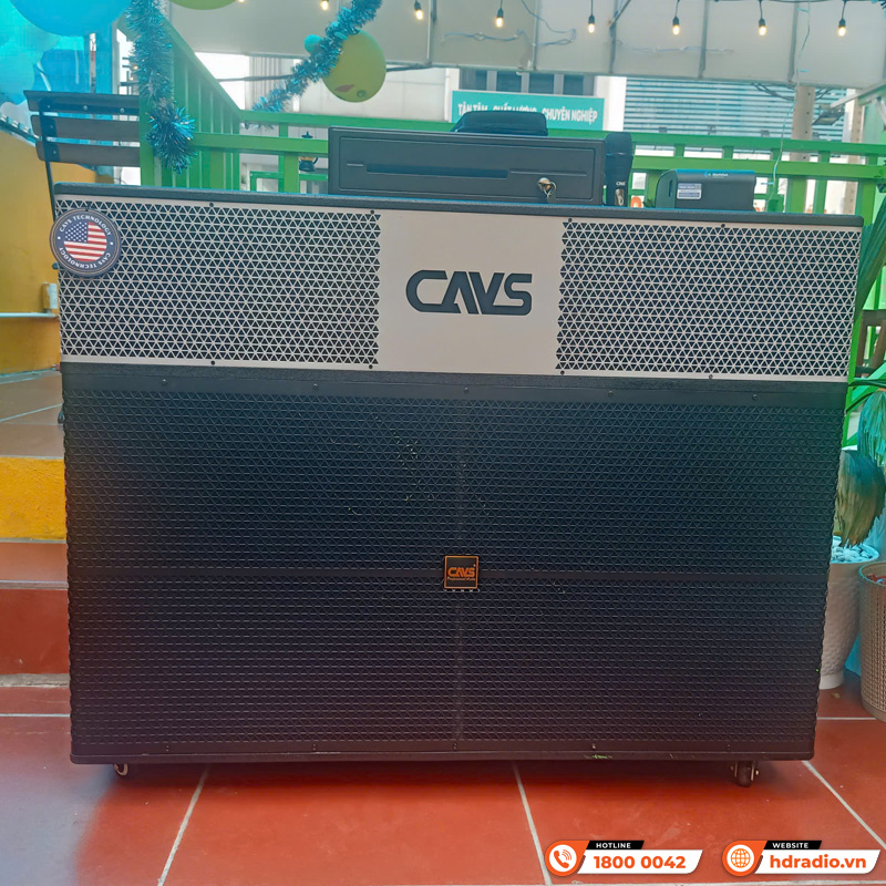 Loa kéo CAVS PA218, Bass 50cm, 800W, Bluetooth 5.0, USB, Card SD-4