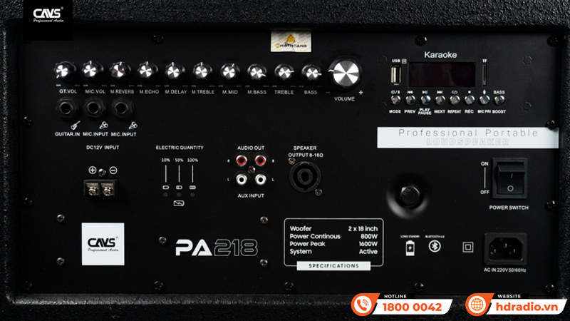 Kết nối Loa CAVS PA218