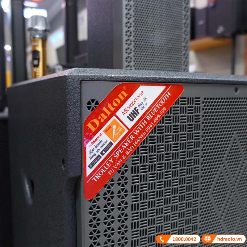 Bộ loa sân khấu biểu diễn Dalton LA8-S118 & LA8-F605, Công suất 1500W, Kèm 2 micro, Bass 50cm (Nguồn Điện 220V)-4
