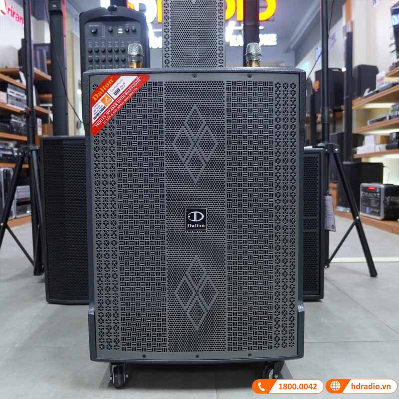 Bộ loa sân khấu biểu diễn Dalton LA8-S118 & LA8-F605, Công suất 1500W, Kèm 2 micro, Bass 50cm (Nguồn Điện 220V)-3