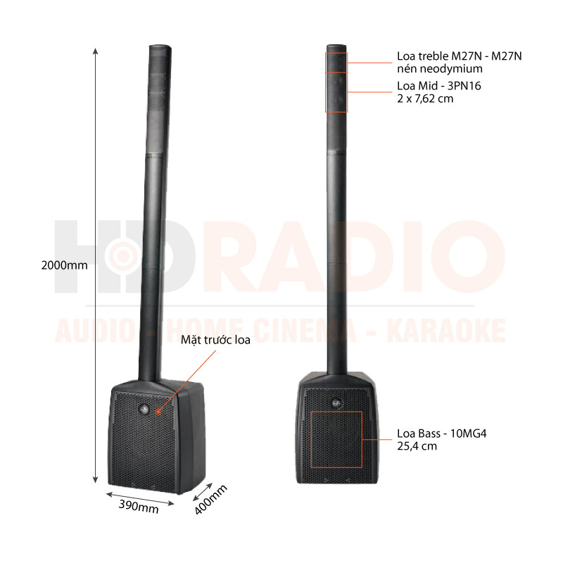 Chú thích Loa Das Altea Duo-10A anh 1