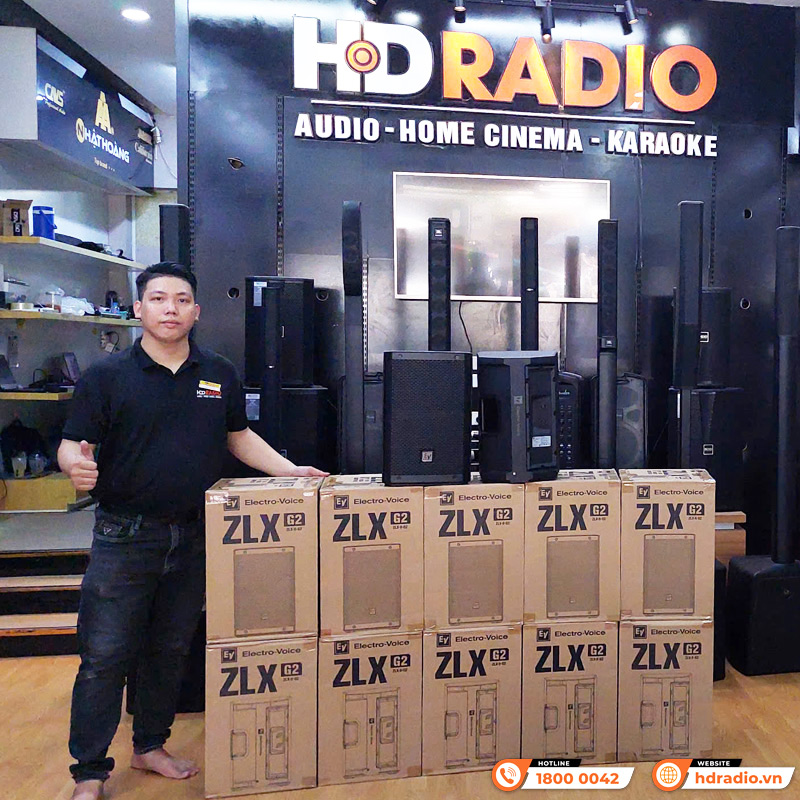 Loa Electro voice ZLX8-G2, Bass 20cm, Công suất 250W-4