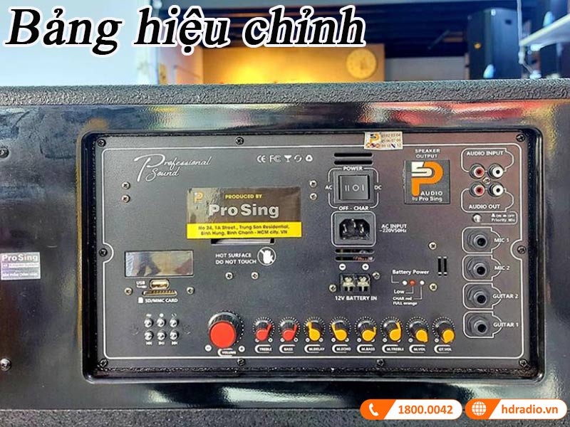 bang dieu khien loa keo prosing j97 mini