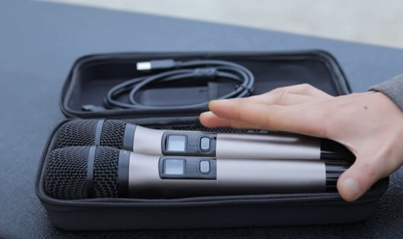 Mic UHF di kem J97 Pro