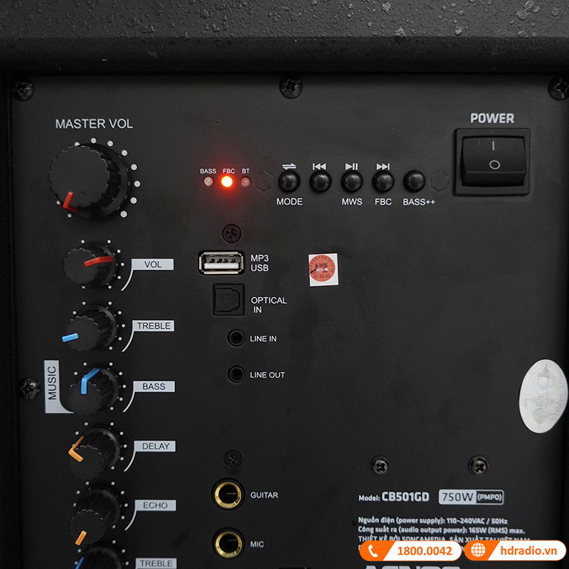 Loa kéo Acnos CB501GD-10