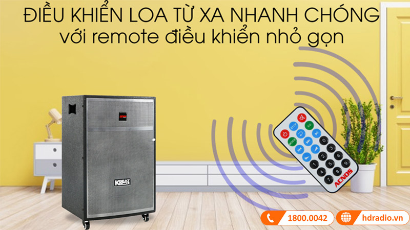 Loa kéo Acnos CBX15G điều khiển dễ dàng