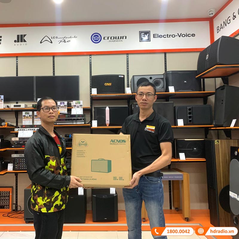 Loa Acnos CS251PU Chính Hãng, Bass 25 cm, Công suất 70W, Bluetooth 5.0, Pin 33Wh, Kèm 2 Tay Mic-5