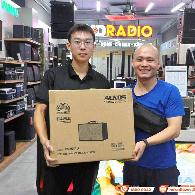 Loa Acnos CS251PU Chính Hãng, Bass 25 cm, Công suất 70W, Bluetooth 5.0, Pin 33Wh, Kèm 2 Tay Mic-15