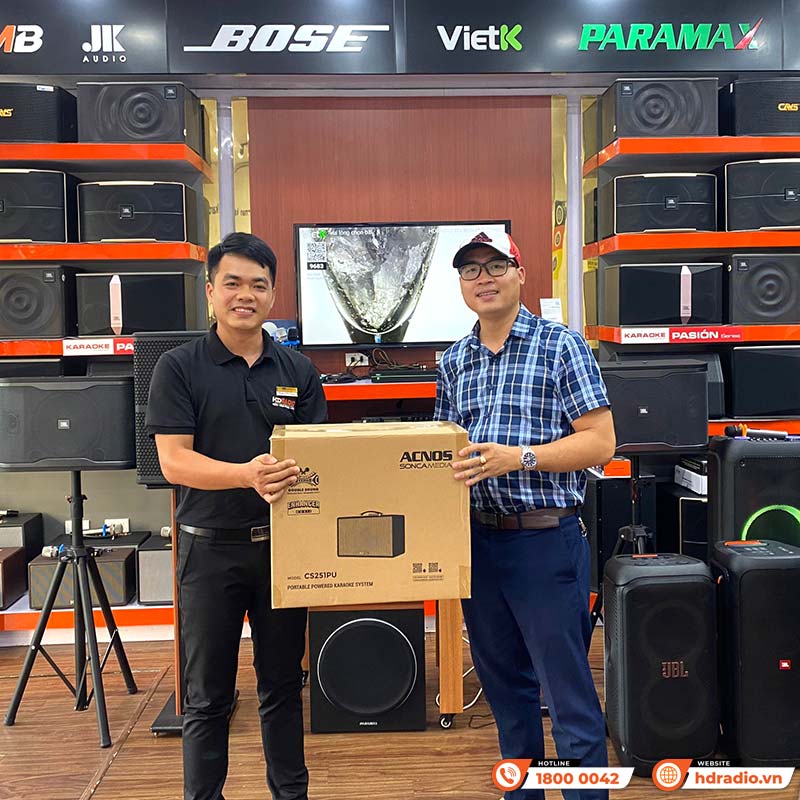 Loa Acnos CS251PU Chính Hãng, Bass 25 cm, Công suất 70W, Bluetooth 5.0, Pin 33Wh, Kèm 2 Tay Mic-14