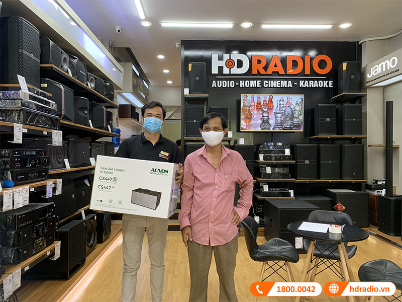 Khách hành tin tưởng và lựa chọn HDRadio là cửa hàng để mua loa Acnos CS447 chính hãng