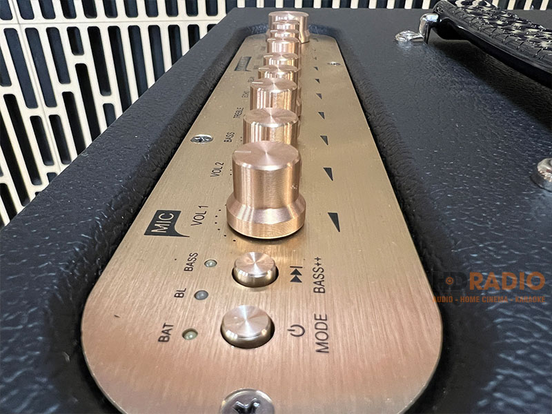 Các núm chỉnh chức năng trên loa Acnos CS447