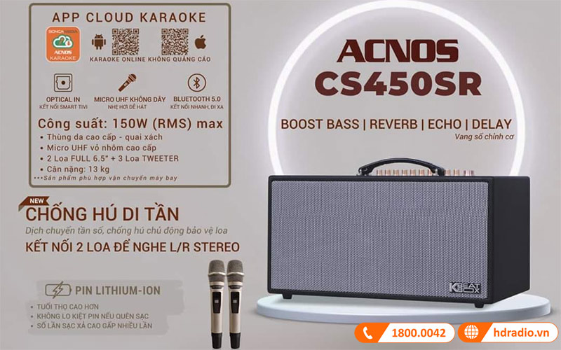 Loa Acnos CS450SR Ver2024