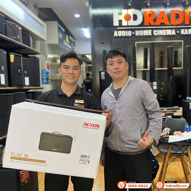 Loa Acnos FLAC 36, Bass 20cm, Công suất 200W, Bluetooth, Kèm 2 Tay Micro-17