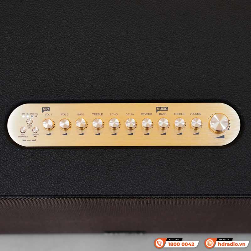 Loa Acnos Acoustic 3, Bass 25cm, Công suất 220W, Bluetootth, USB, Mic Wireless Stereo, 2 Micro-7