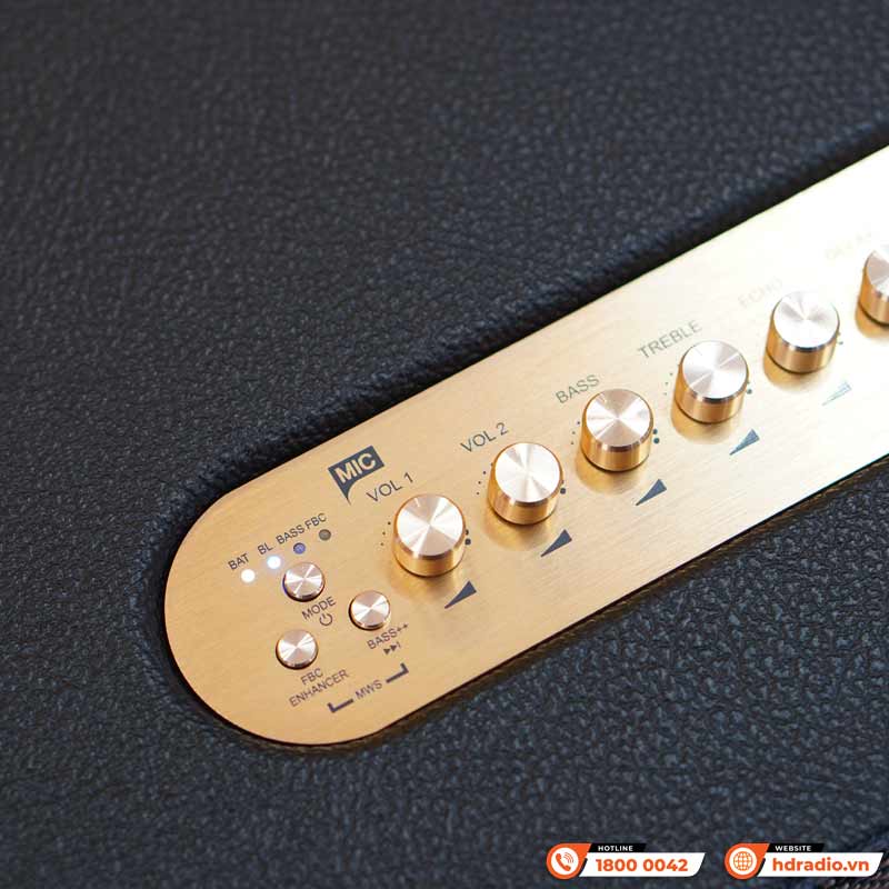 Loa Acnos Acoustic 3, Bass 25cm, Công suất 220W, Bluetootth, USB, Mic Wireless Stereo, 2 Micro-8