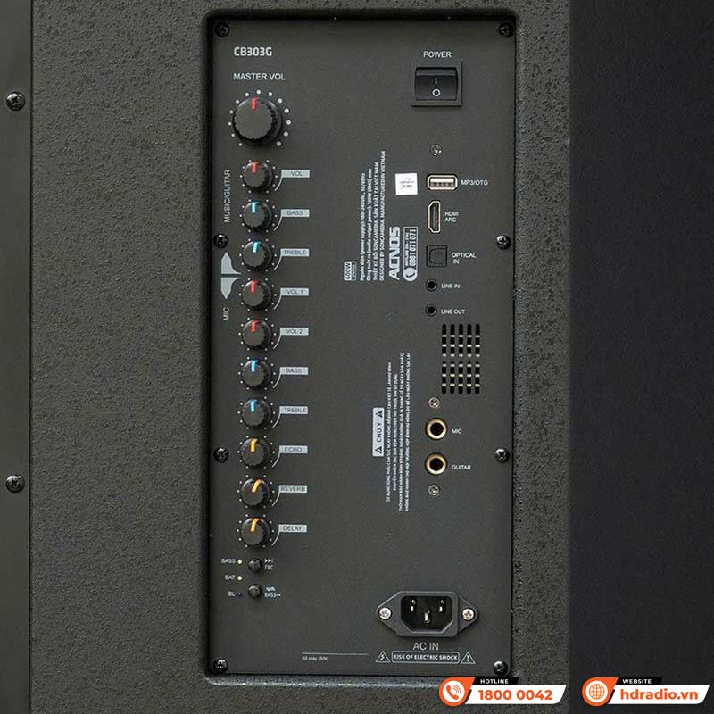 Kết nối và điều khiển Loa Acnos CB303G