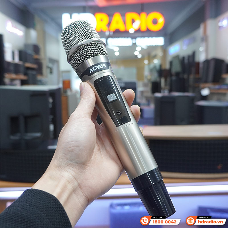 Loa Acnos CS3600Pro, Bass 25cm, 220W, AUX, Optical, Kèm 2 Tay Mic-11