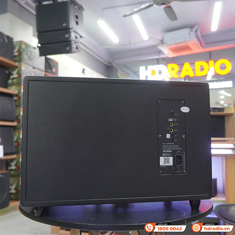 Loa Acnos CS3600Pro, Bass 25cm, 220W, AUX, Optical, Kèm 2 Tay Mic-7