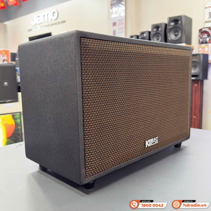 Loa Acnos CS3800 Pro (NEW 2025) Bass 25cm, Công suất 220W RMS, Bluetooth,Pin 4h-8h, Kèm 2 Tay Mic-3