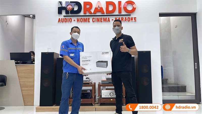 ảnh thực tế khách hàng mua loa Acnos CS450 tại HDRadio
