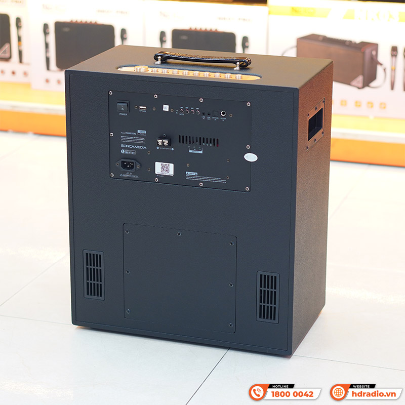 Loa Acnos CS550 Gen2, Công suất 300W, Bluetooth 5.0, Bình điện 6-8h-4