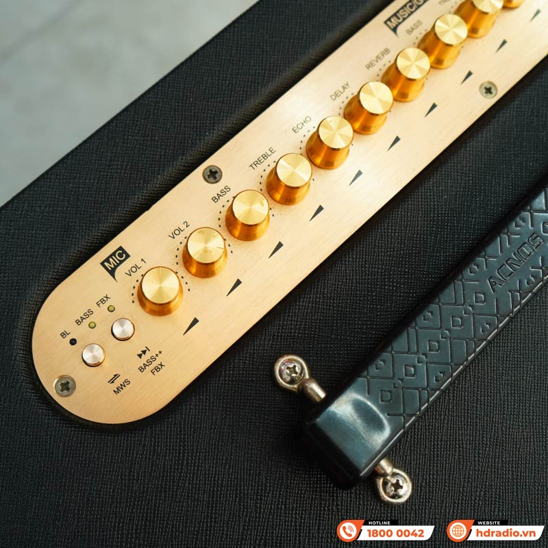 Loa Acnos CS552 Plus, Bass 16cm x 4, 300W, Bluetooth 5.0, Kèm 2 Mic-7