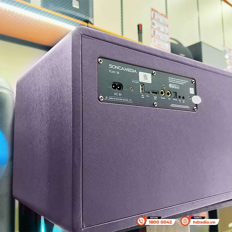Loa Acnos Flac 36 Ver2 (NEW 2025) Bass 20cm, Công suất 200W, Bluetooth 5.0, Pin 4h-8h, Kèm 2 Tay Mic-5