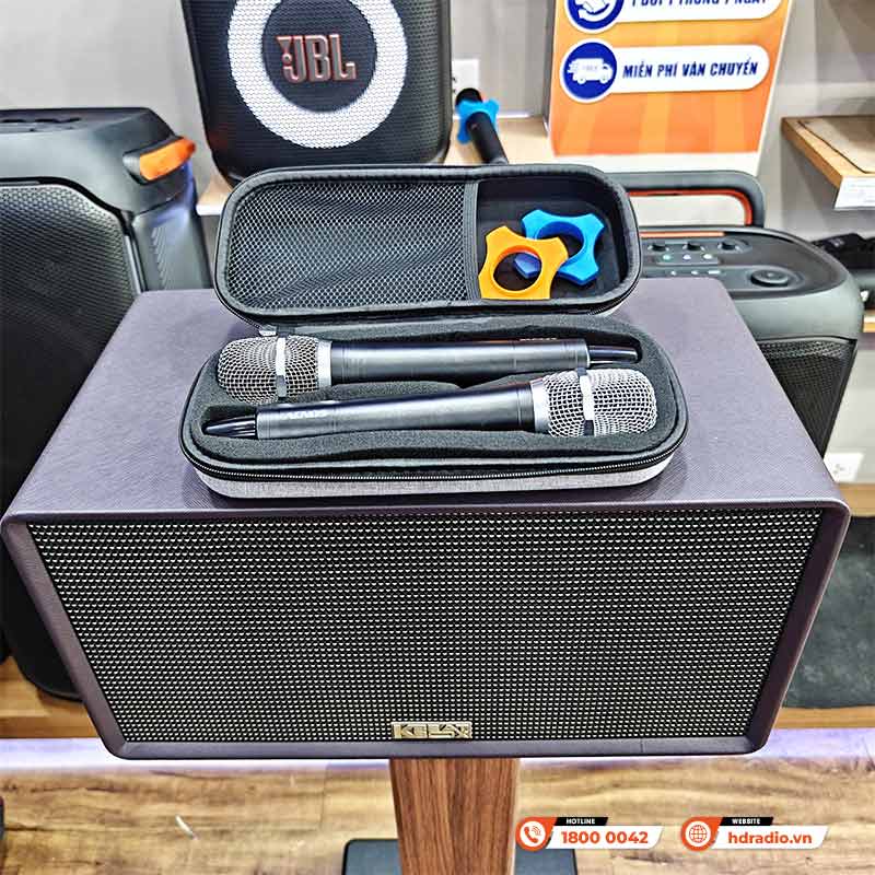 Loa Acnos Flac 36 Ver2 (NEW 2025) Bass 20cm, Công suất 200W, Bluetooth 5.0, Pin 4h-8h, Kèm 2 Tay Mic-9