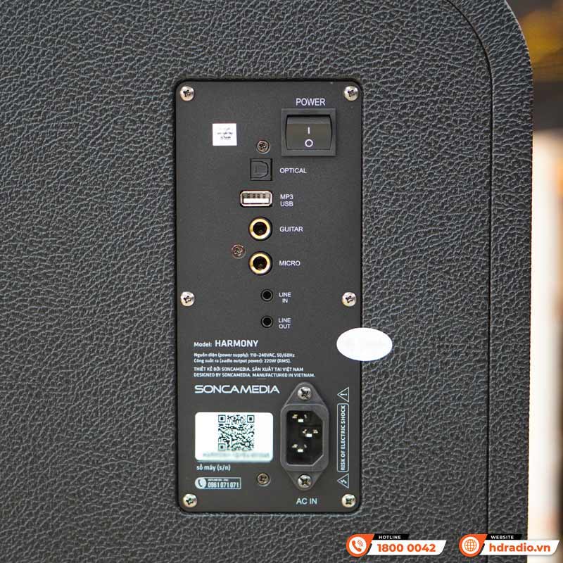 Loa Acnos Harmony, Bass 25cm, Có Quai Xách, Công suất 220W, Pin 10H có thể tháo rời, DSP mới, Bluetooth 5.0, 2 Mic UHF, Màu Đẹp-7