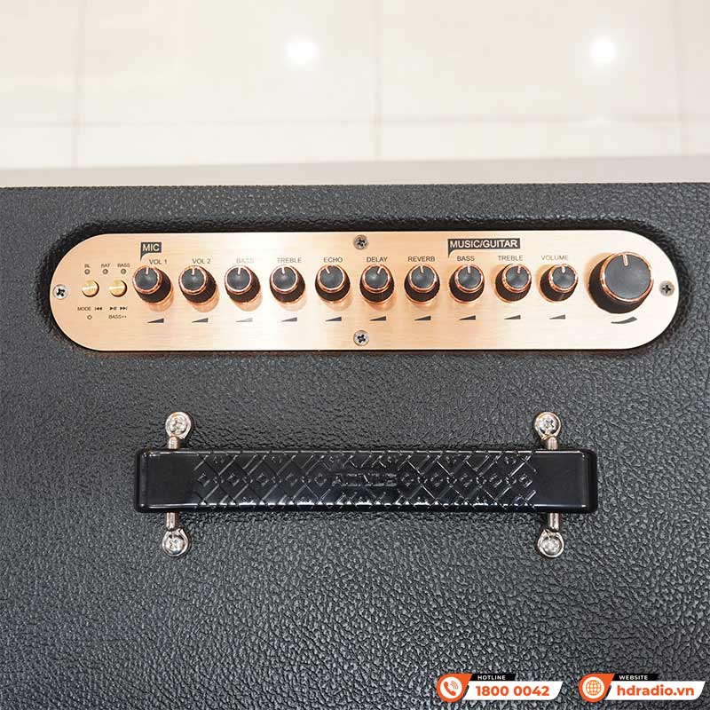 Loa Acnos QUAD 68 Pro, Công Suất 180W, Bluetooth, AUX, Optical, Mic Wireless Stereo, 2 Tay Micro-7