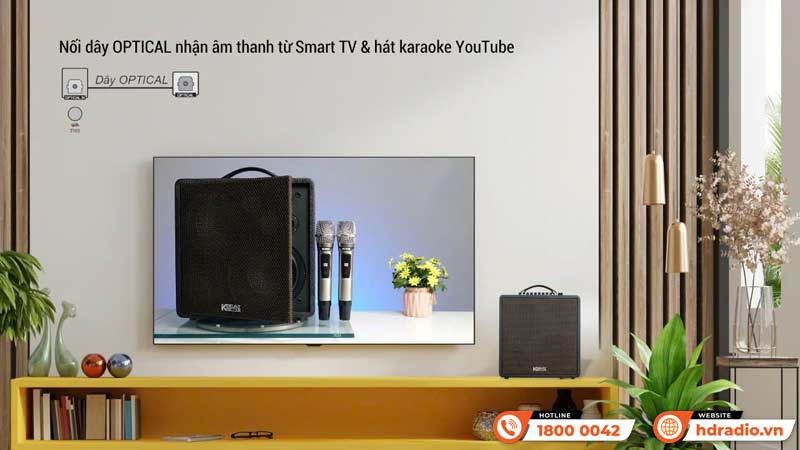 Nối TV Loa Acnos QUAD 64