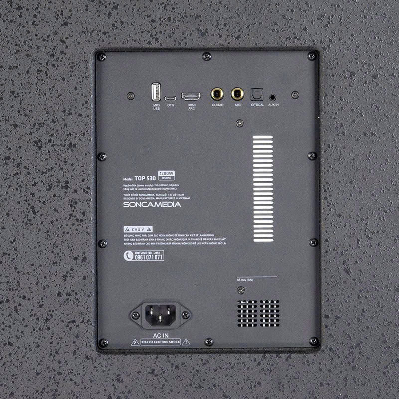 Loa Acnos Top 530, Bass 50cm, Công Suất 300W, Bluetooth, 2 Tay Micro-9