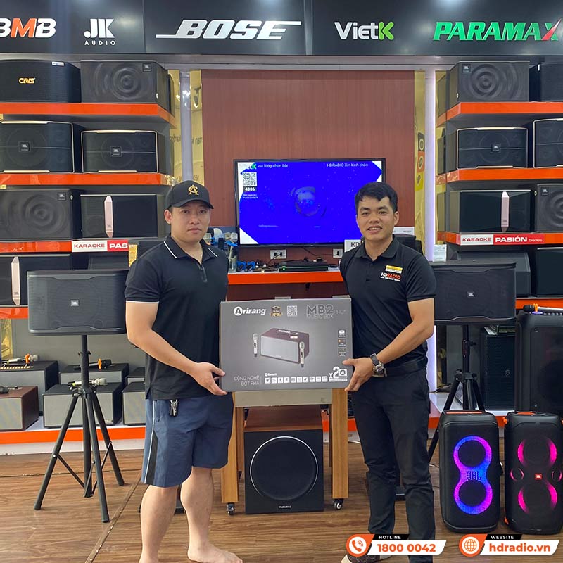 Loa Arirang MB2 Pro+ Plus, Công Suất 200W, Bass 16.5 cm, Kèm 2 Tay Mic-4