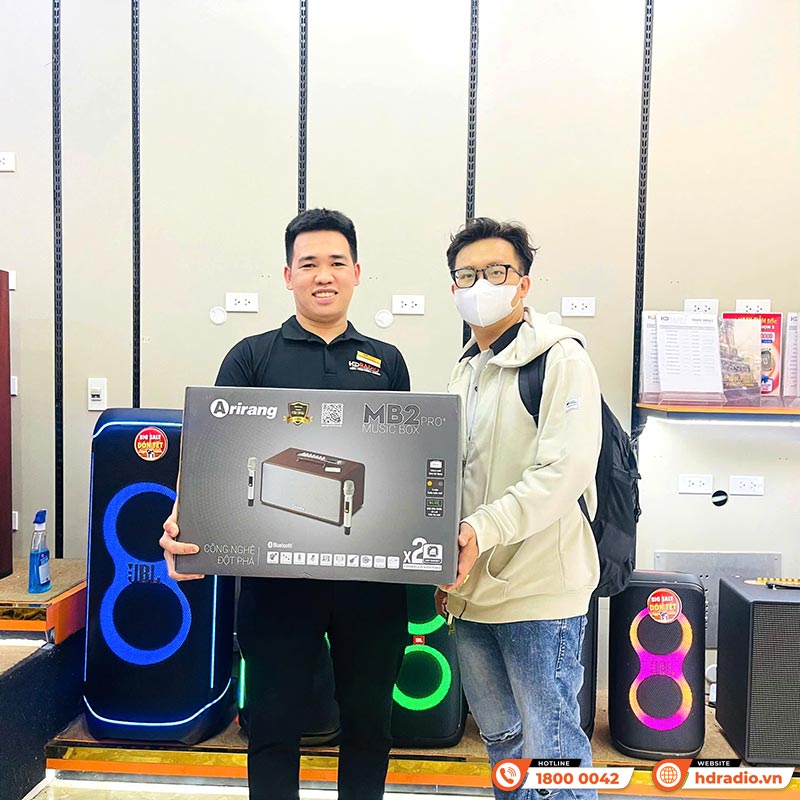 Loa Arirang MB2 Pro+ Plus, Công Suất 200W, Bass 16.5 cm, Kèm 2 Tay Mic-29