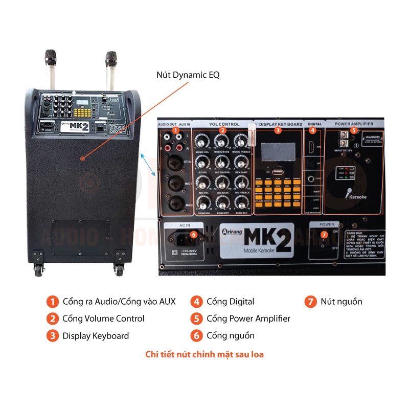 Chú thích loa kéo Arirang Mk2 Chú thích loa kéo Arirang Mk2