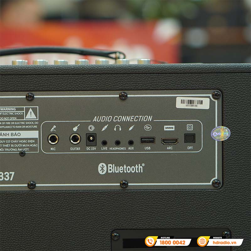 Loa Arirang AM1, Bass 16.5 cm, Công suất 150W, Bluetooth 5.0, USB, Livestream, 2 Micro-7