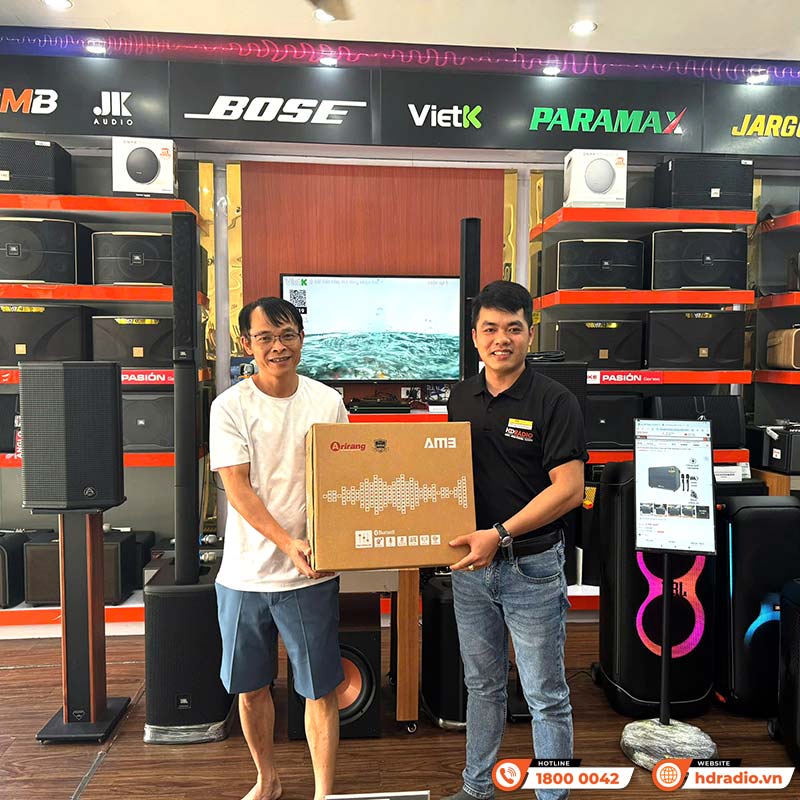 Loa Arirang AM3, Bass 20cm, Công suất 100W, Bluetooth 5.0, Kèm 2 Mic-10