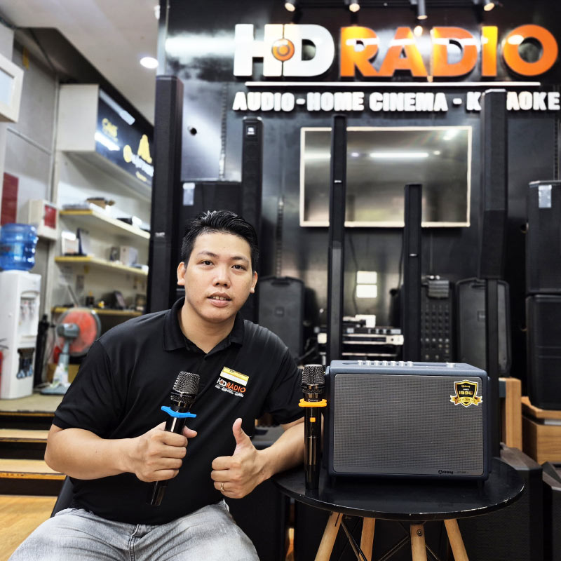 Loa Arirang Classic 1 New 2026 (DSP Mới) Bass 16.5cm, Công Suất 150W, Bluetooth, Kèm 2 Tay Mic-1