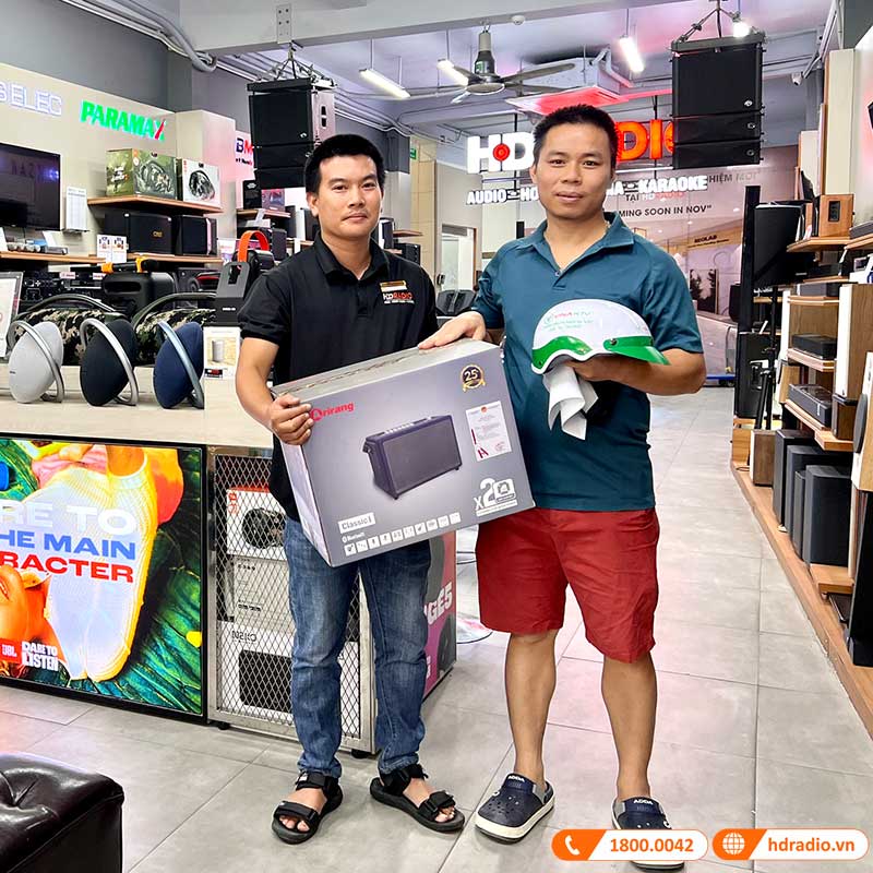 Loa Arirang Classic I, Bass 16.5cm, Công Suất 150W, Kèm 2 Tay Mic-9