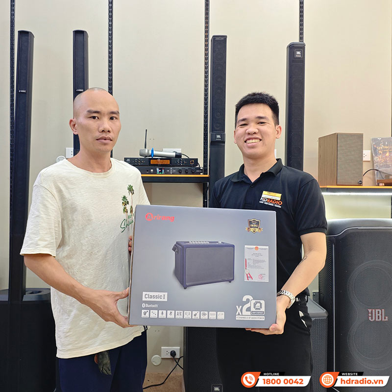 Loa Arirang Classic I, Bass 16.5cm, Công Suất 150W, Kèm 2 Tay Mic-10