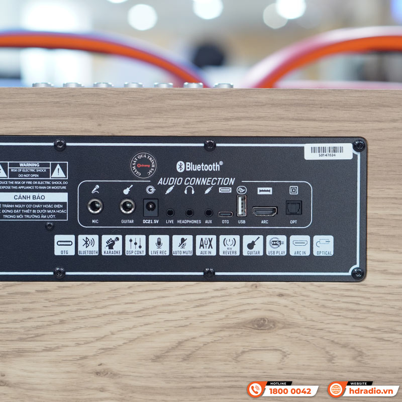 Loa Arirang MB2iw, Bass 20cm, Công suất 300W, Pin LiFePo4, Bluetooth 5.0, Livestream-8