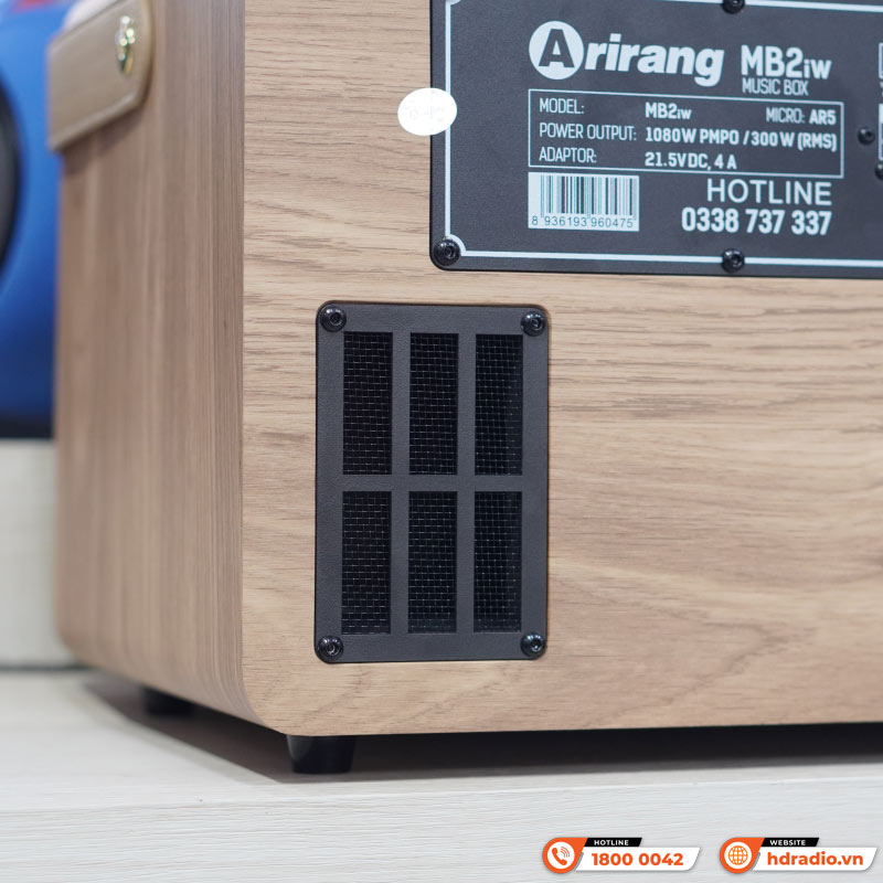 Loa Arirang MB2iw, Bass 20cm, Công suất 300W, Pin LiFePo4, Bluetooth 5.0, Livestream-9