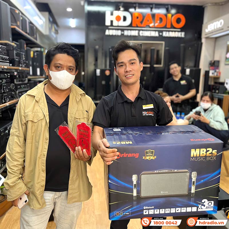 Loa Arirang MB2s, Bass 20cm, Công suất 270W, Bluetooth 5.0, Livestream, 2 Micro-15