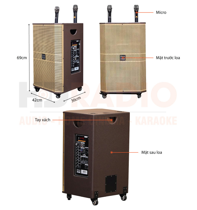 chú thích loa kéo Arirang MK40C