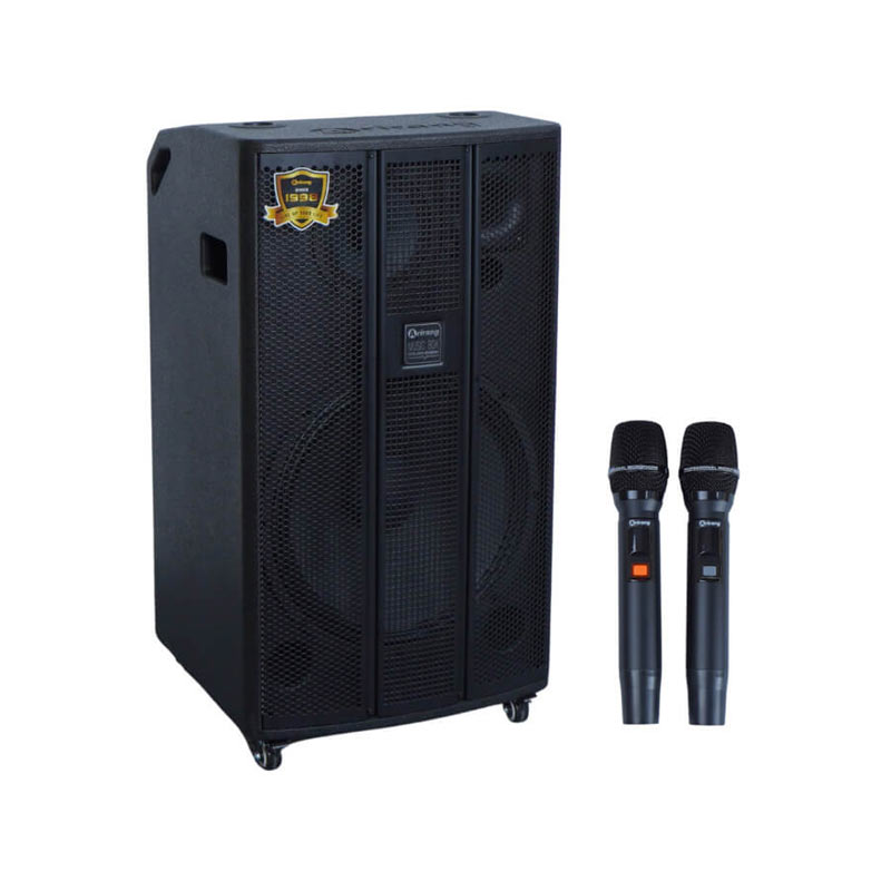 Loa Arirang MK1 Max, Bass 40cm, Công suất 300W, Bluetooth 5.0, Kèm 2 tay micro