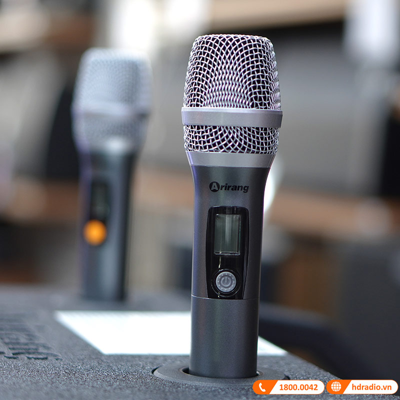 Loa Arirang MK1 New, Bass 40cm, Công suất RMS 250W, Kèm 2 micro UHF-10